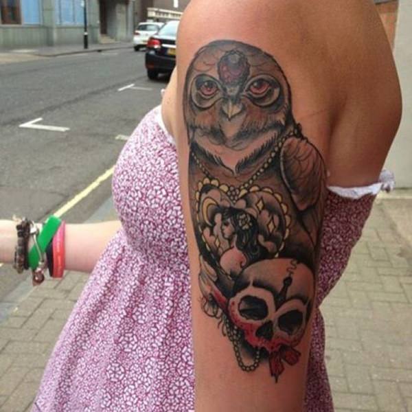 owl tattoo design