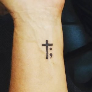 155+ Symbolic Semicolon Tattoos to Punctuate on your Body (with ...