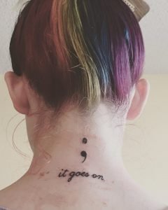 155+ Symbolic Semicolon Tattoos to Punctuate on your Body (with ...