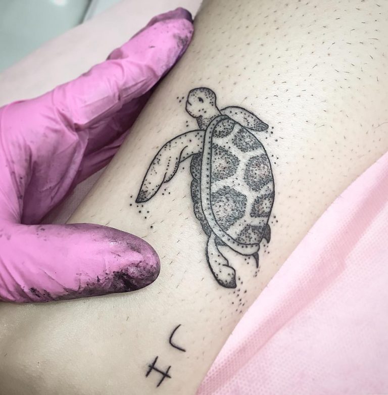 125 Unique Turtle Tattoos With Meanings And Symbolisms That You Can Get ...