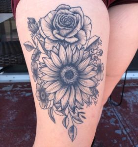 155 Sunflower Tattoos that Will Make You Glow - Wild Tattoo Art