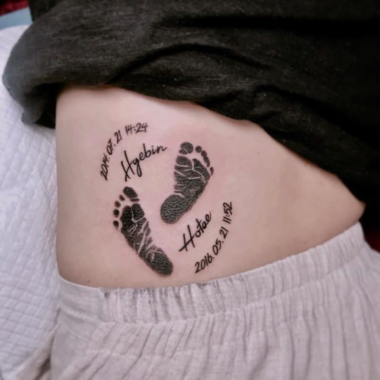 75 Baby Footprint Tattoo Ideas You Will Love - Wild Tattoo Art